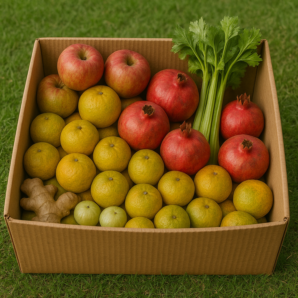 NOURISH - Weekly Organic Juicing Basket - 6 Glasses / 12 Glasses