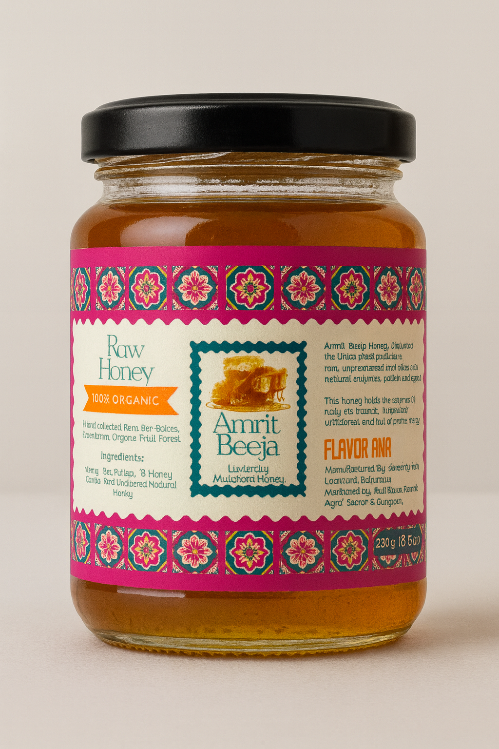Amrit Beeja - Raw Unfiltered Multiflora Honey