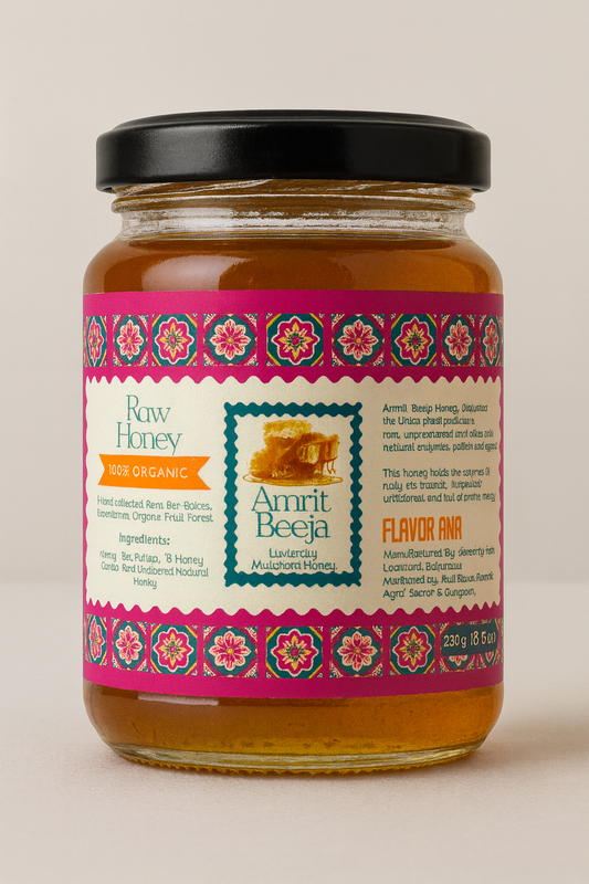 Amrit Beeja - Raw Unfiltered Multiflora Honey
